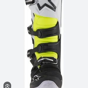 Alpinestars Tech7 Black and Yellow Motorcycle Boots